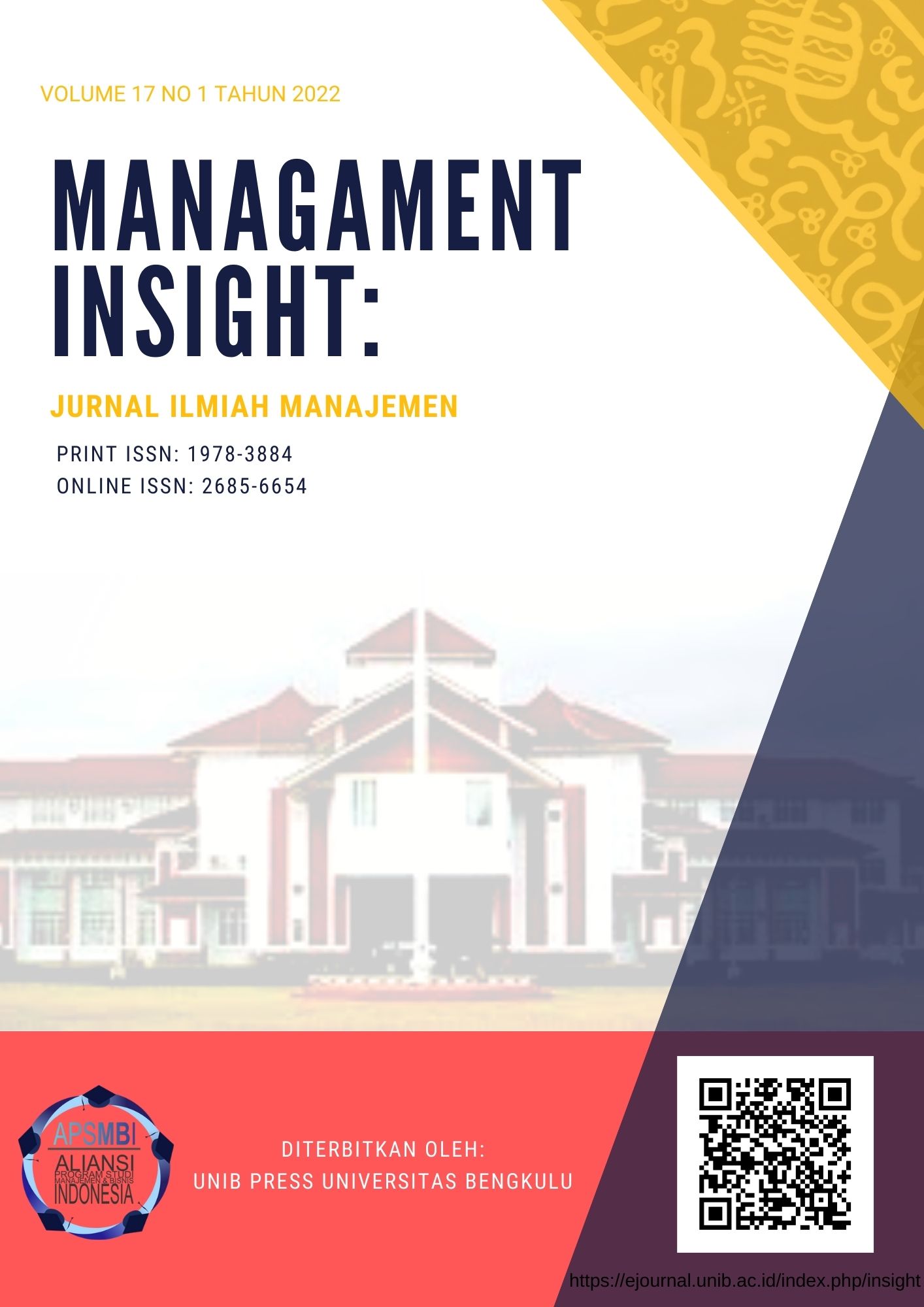 					View Vol. 17 No. 1 (2022): Managament Insight: Jurnal Ilmiah Manajemen
				